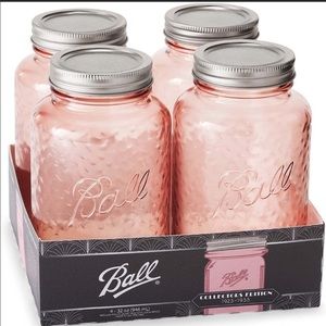 4 Pack Rose Ball Mason Jar Limited edition • 32oz • Brand new/unused. ✨Rare✨